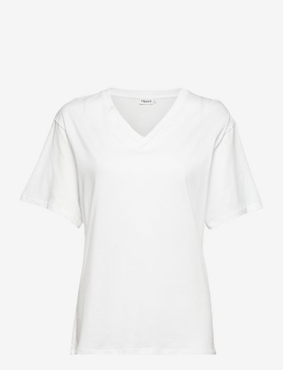Soft Cotton V-neck T-shirt - t-shirts - white