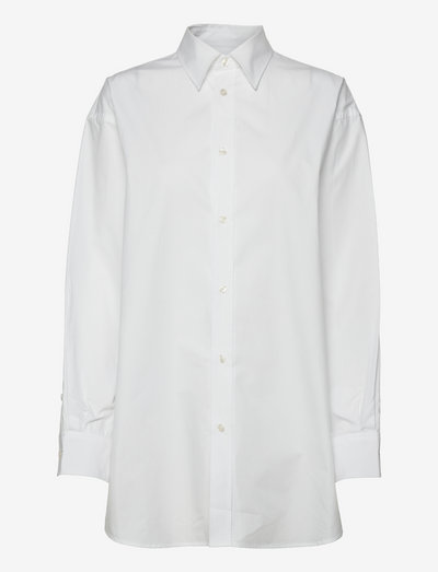 Drew Shirt - langærmede skjorter - white