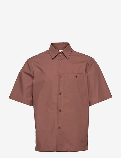 M. Oliver Poplin Shirt - basic-hemden - burgundy
