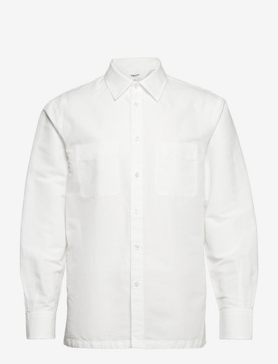 M. Otis Linen Shirt - basic-hemden - white