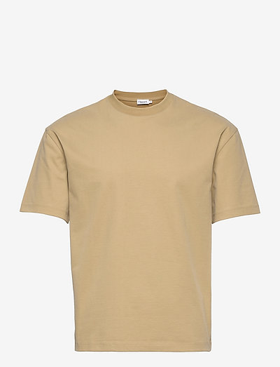 M. Brushed Cotton Tee - kortærmede t-shirts - khaki gree