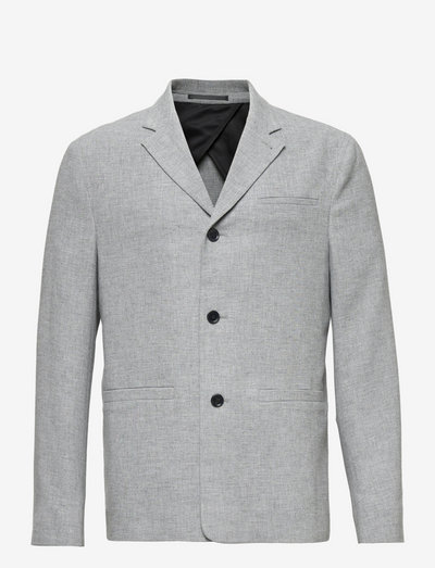 M. Alec Viscose Blazer - enkeltradede blazere - mid grey m