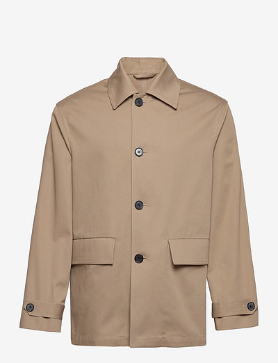 M. York Cotton Coat - spring jackets - dark khaki