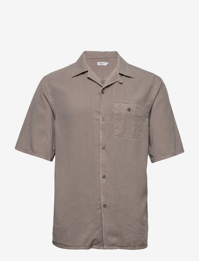 M. Charlie Tencel Shirt - chemises à manches courtes - light taup