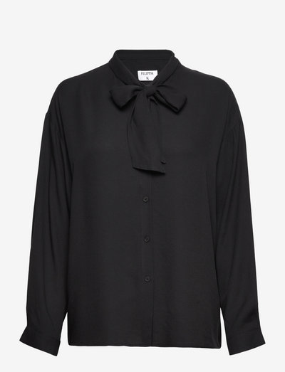 Amelia Blouse - long sleeved blouses - black