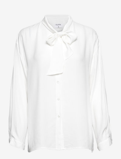 Amelia Blouse - long sleeved blouses - white chal