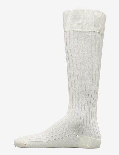 Thea Rib Sock - crew sokken - white chal