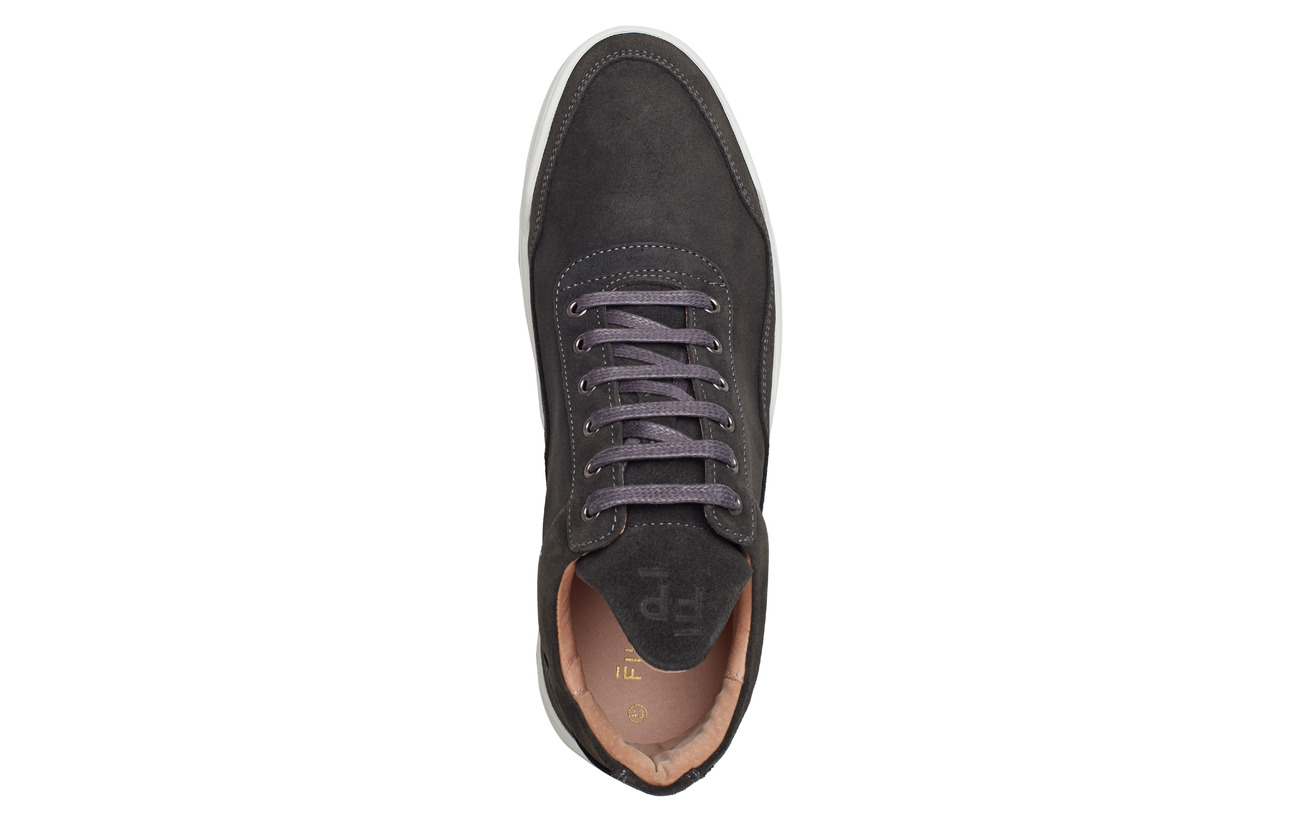low top ghost waxed suede all black