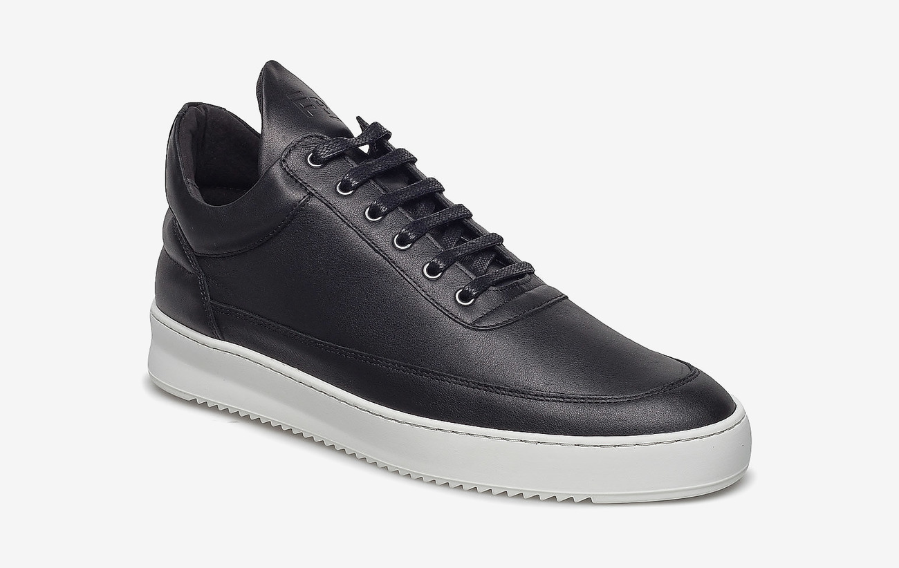 low top ripple nappa all white