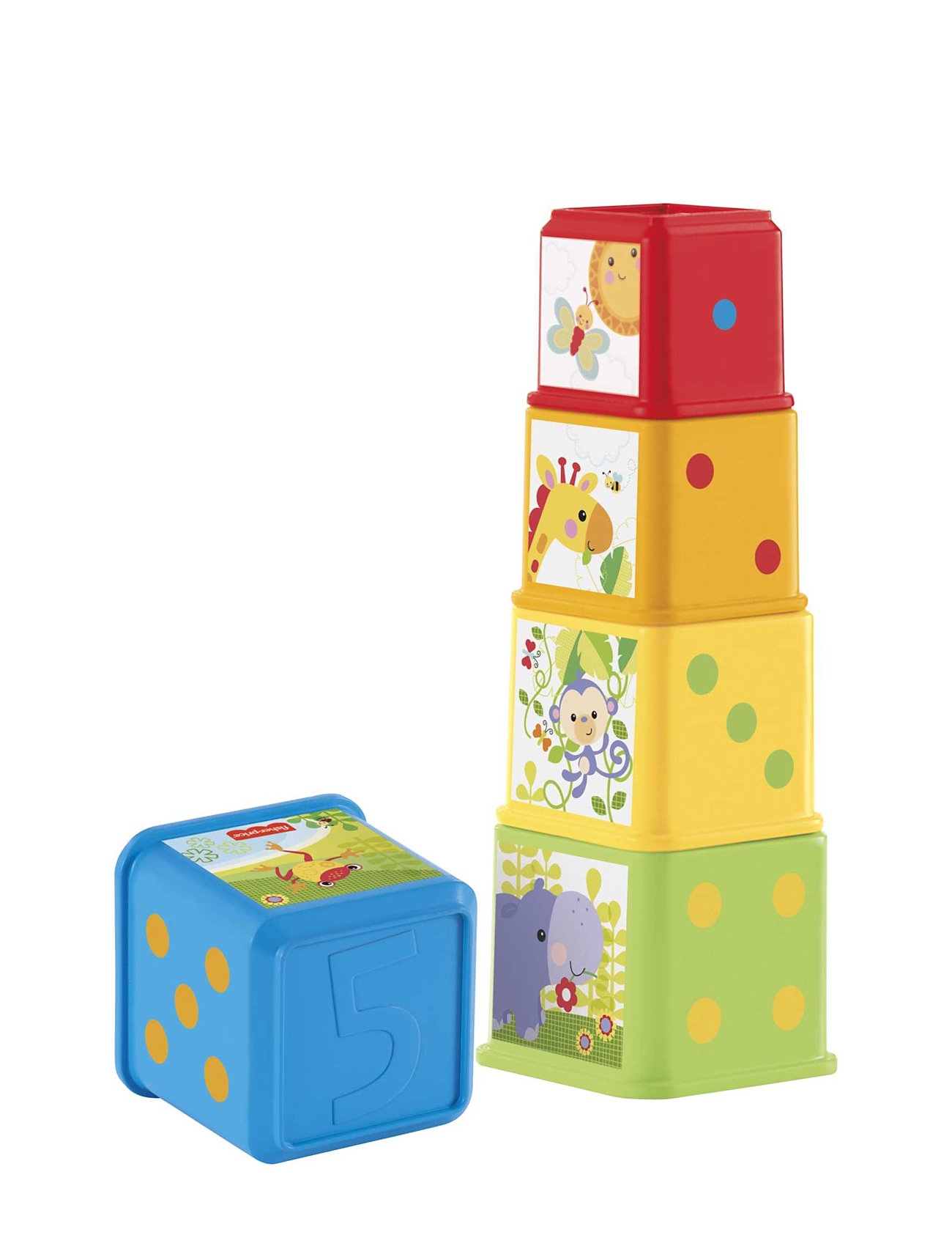Stack & Explore Blocks Toys Baby Toys Educational Toys Stackable Blocks Multi/patterned Fisher-Price