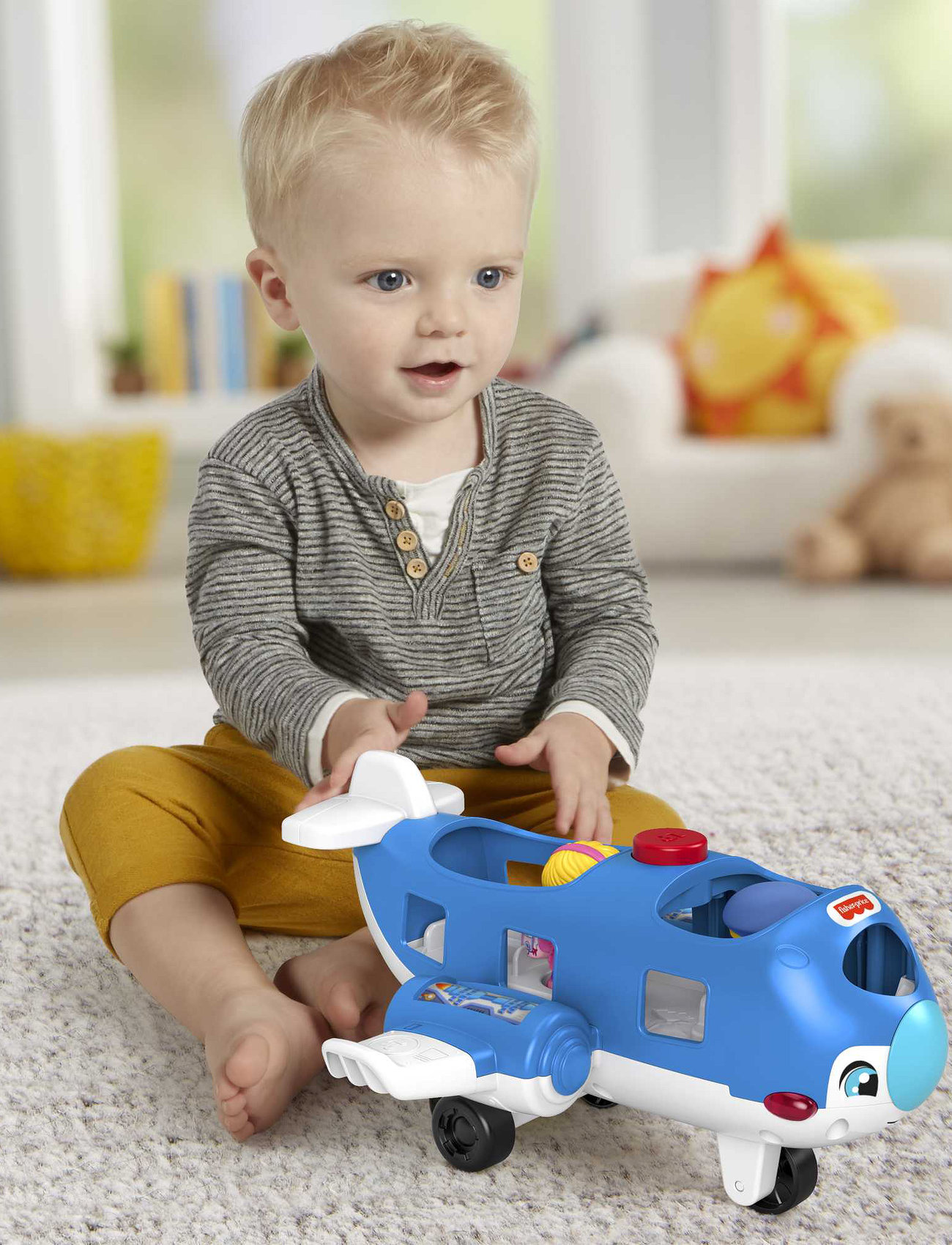 Byg op Pacific Piping Fisher-Price Little People Travel Together Airplane - Køretøjer - Boozt.com
