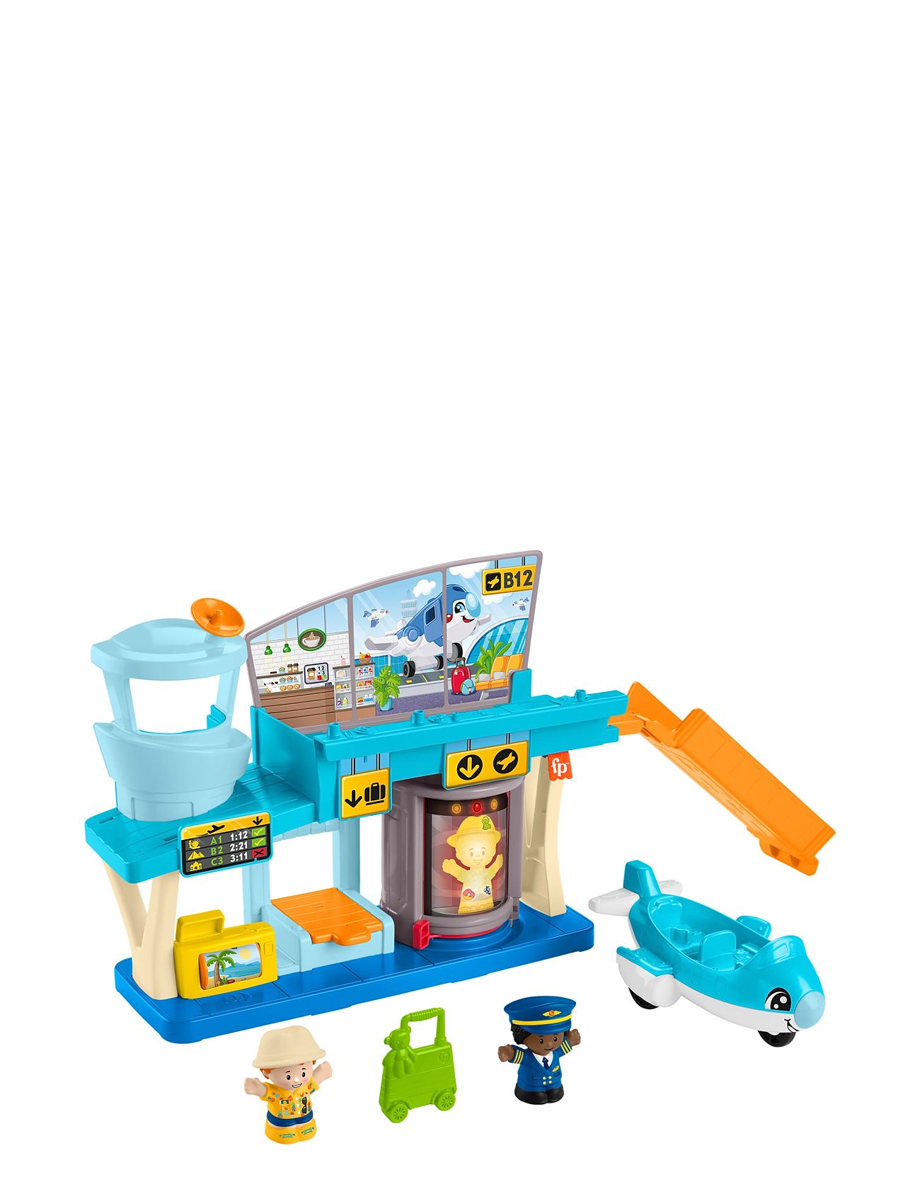 Little People Everyday Adventures Airport Toys Playsets & Action Figures Play Sets Multi/patterned Fisher-Price