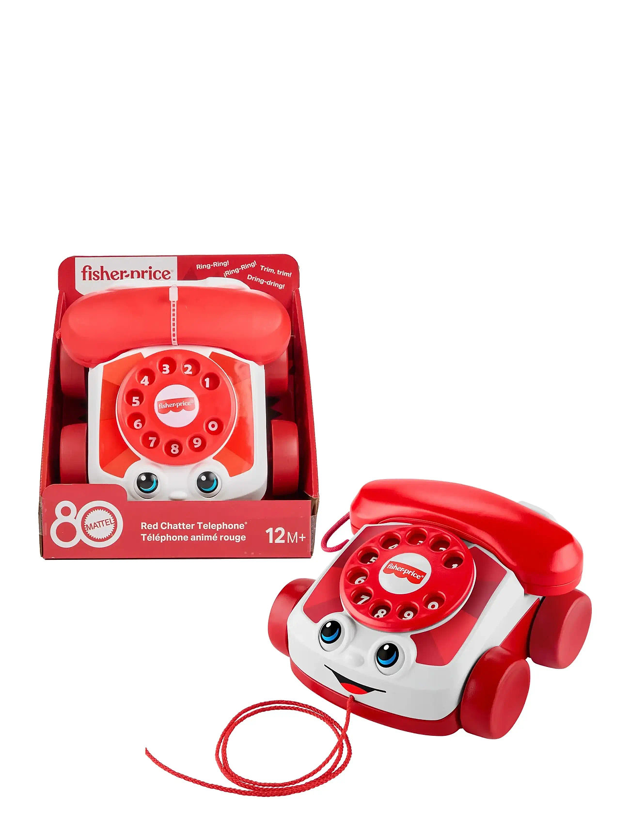 Fisher-Price Mattel 80Th Chatter Phone Ruby Red, One Size, Red, Legetøj > Electronic & Media, Børn