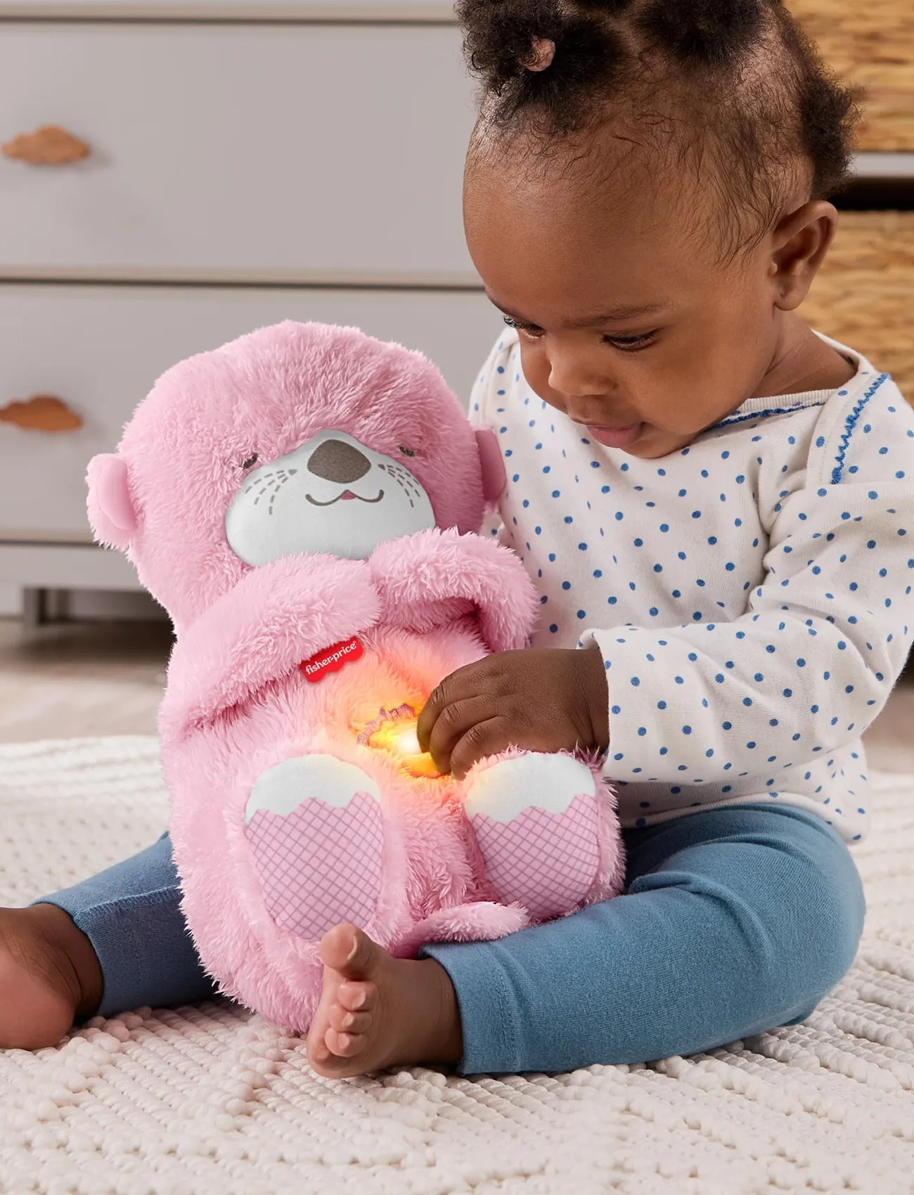 Fisher-Price Fisher-Price Soothe & Snuggle Otter - Pink, One Size, Pink, Baby Legetøj > Musical Plush Legetøj, Børn