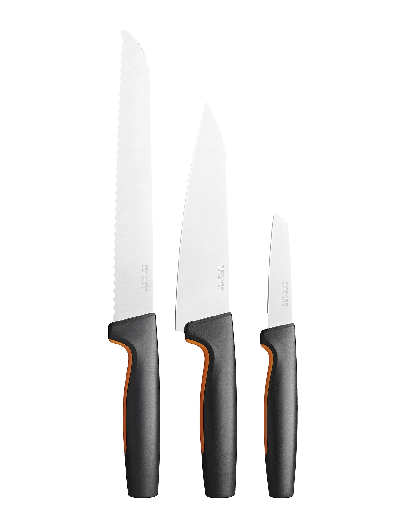 Ff Knife Set, 3 Parts Home Kitchen Knives & Accessories Knife Sets Black Fiskars