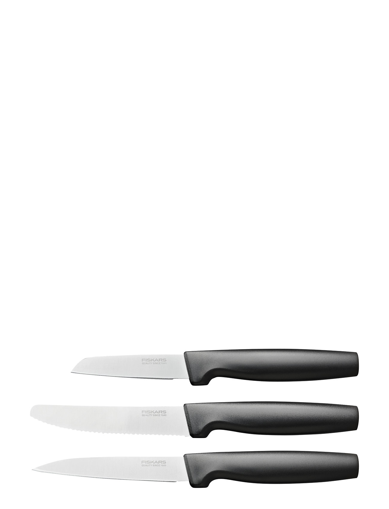 Ff Small Knife Set, 3 Parts Home Kitchen Knives & Accessories Knife Sets Black Fiskars