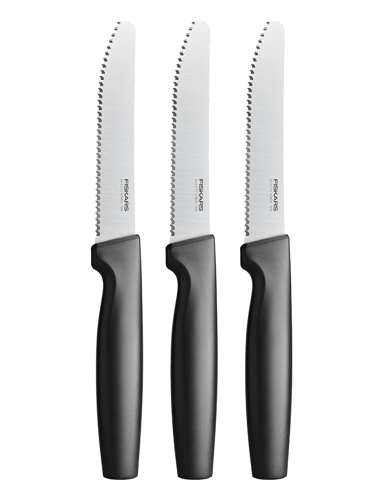 Fiskars Ff Table Knife Set, 3 Pieces Svart