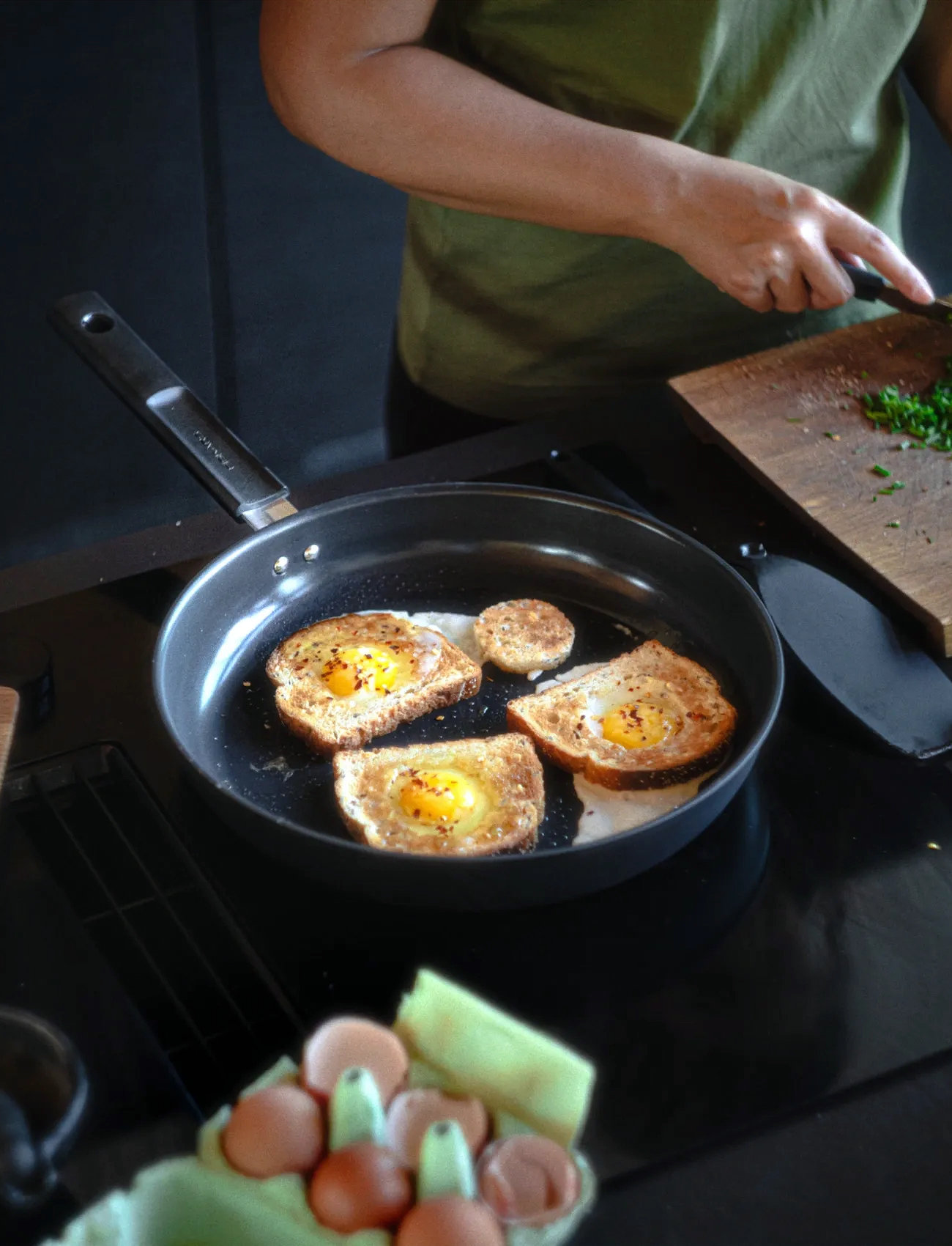 Fiskars Hard Face Frying Pan 30cm, Ø 30 cm, Black, Gryder & Pander > Stegepander, Unisex