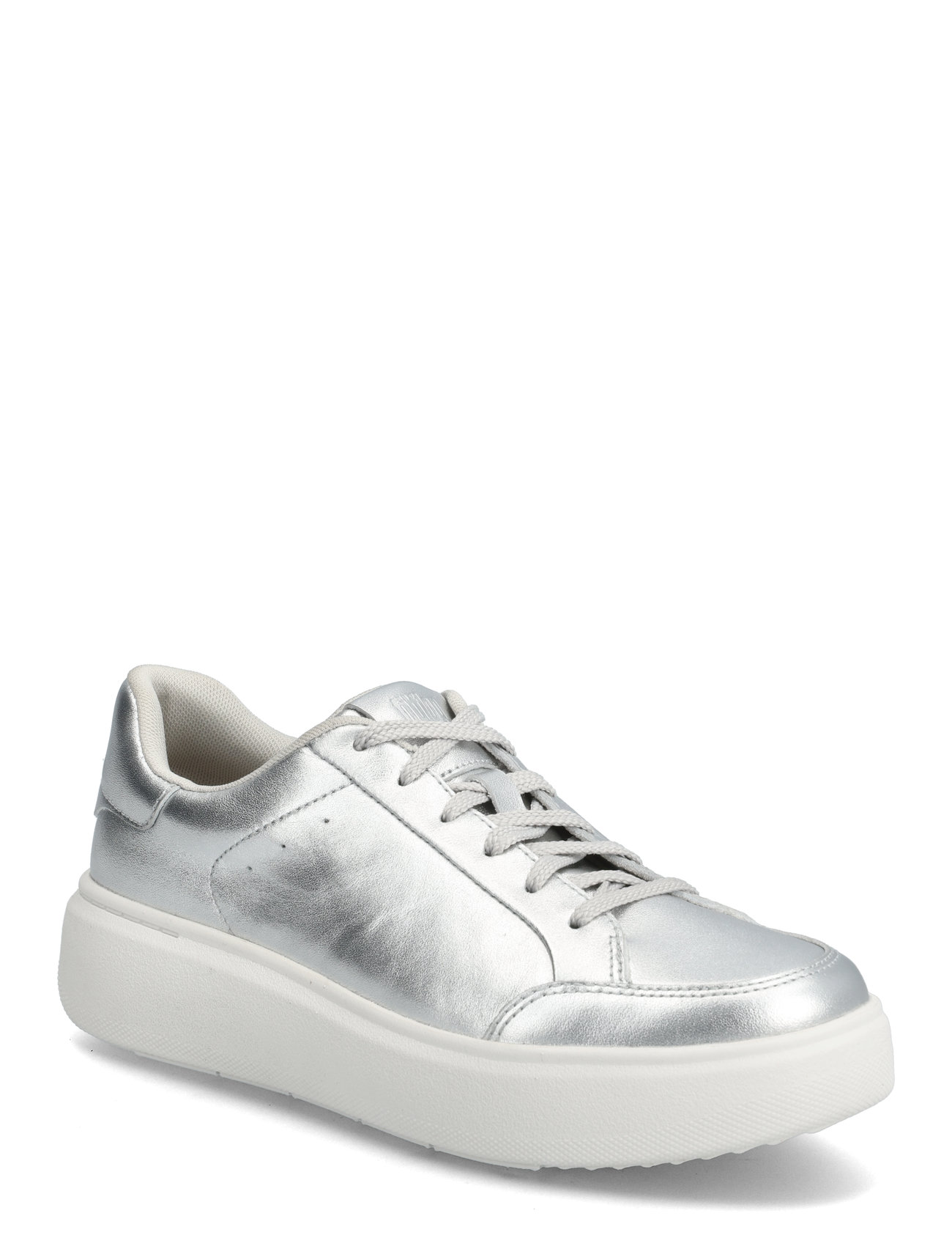 FITFLOP Rtg Metallic-Leder Sneaker Silber - EU38 - Damen