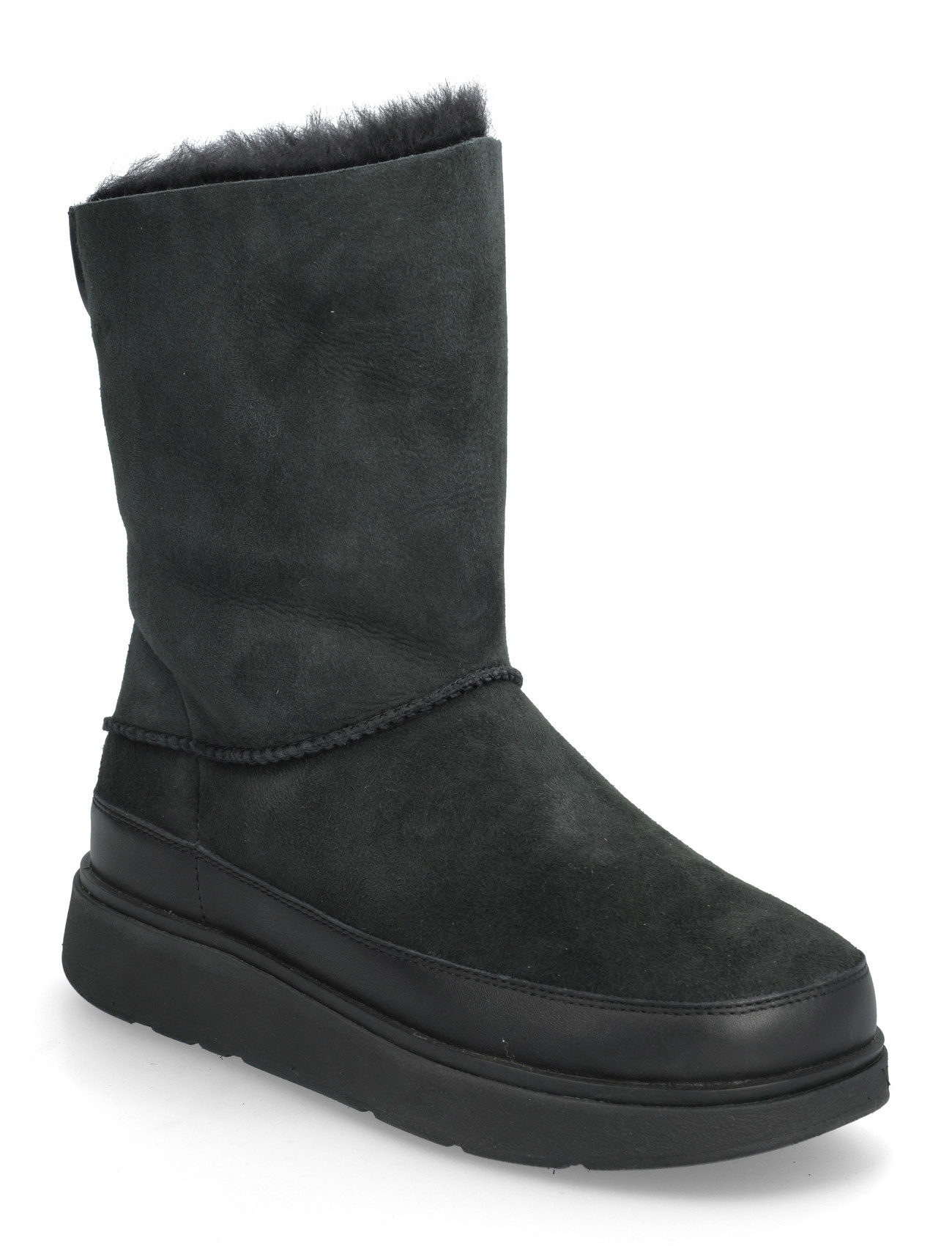 FITFLOP Gen-Ff Kurz Double-Faced Shearling Stiefel Schwarz - 40 - Damen