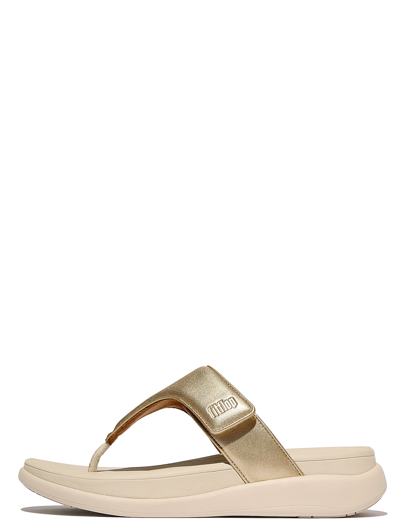 FITFLOP F-Mode Go Adjustable Flatform Toe-Post Sandalen Beige - 39 - Damen