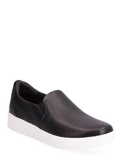 FitFlop Rally Leather Slip-on Skate Sneakers - Slip-on sneakers | Boozt.com