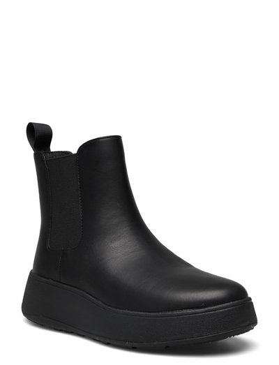 FitFlop F-mode Leather Flatform Chelsea Boots - Chelsea boots - Boozt.com