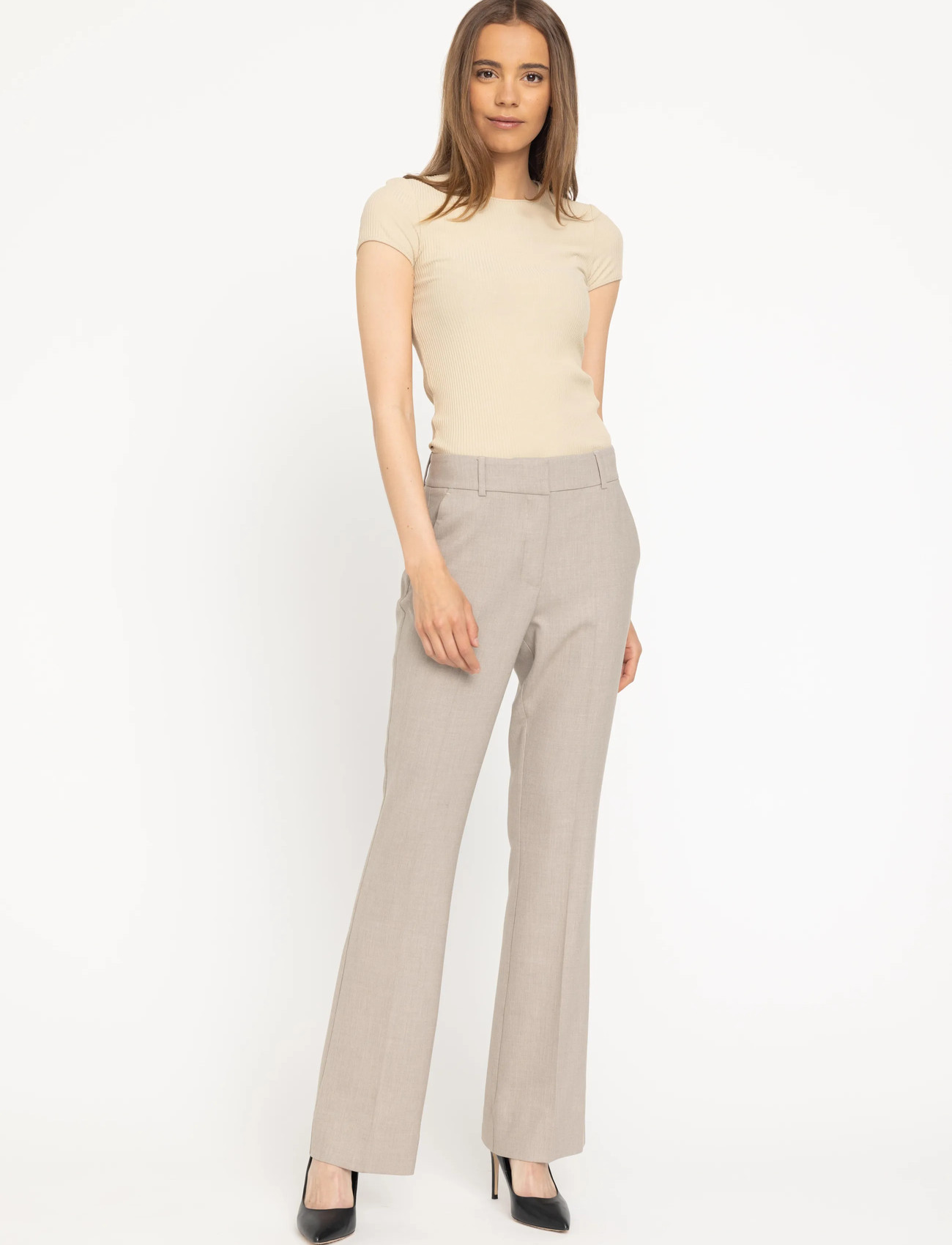 FIVEUNITS Clarafv, 32, Beige, Bukser > Flared, Dame