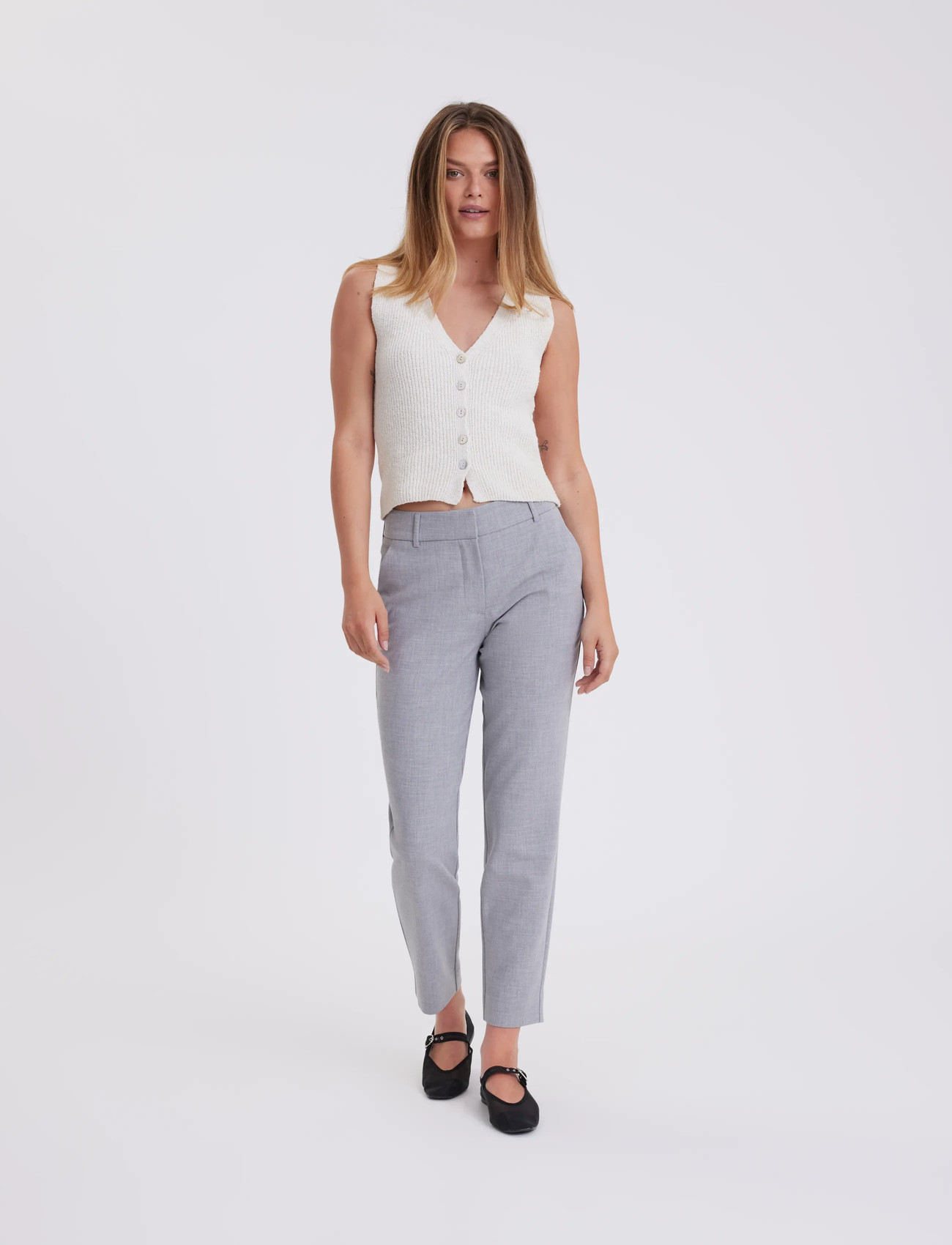FIVEUNITS Kaisafv, 27, Grey, Bukser > Chinos, Dame