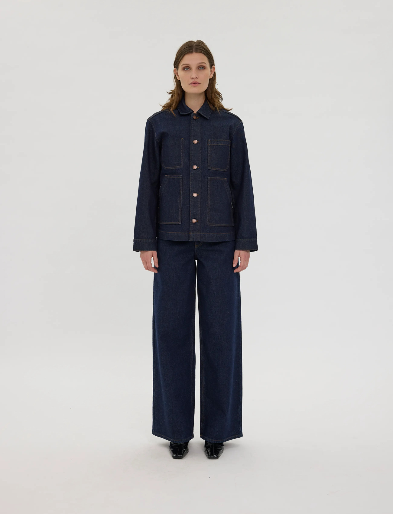 FIVEUNITS Stellafv, XL, Blue, Jakker > Denim, Dame