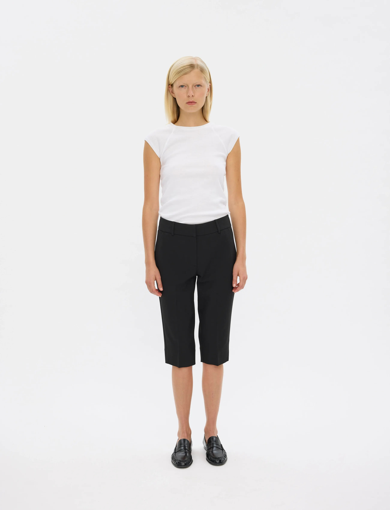FIVEUNITS Clarafv Capri, 28, Black, Bukser > Capri-Bukser, Dame
