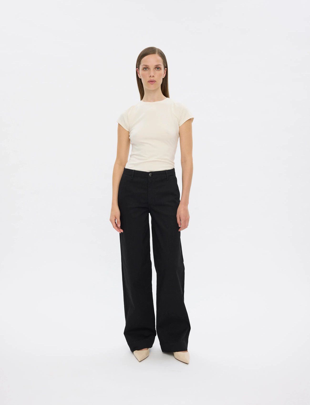 FIVEUNITS Ericafv, 24, Black, Jeans > Vidde, Dame