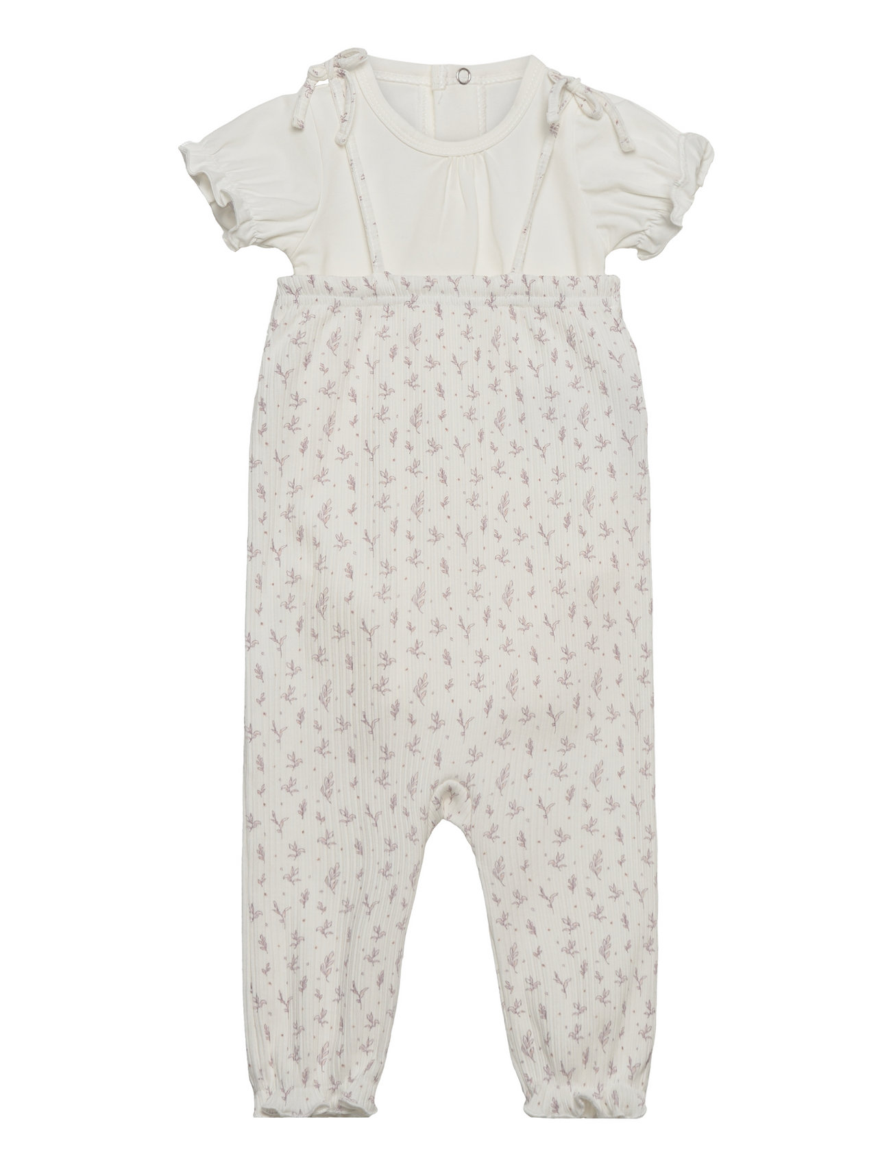 Set W. Body & Rib Romper White Fixoni