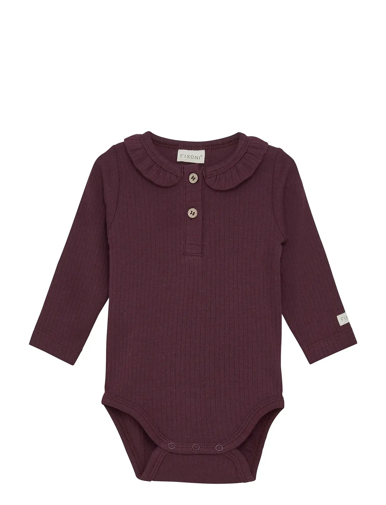 FIXONI Body Ls Rib Lila - 74 - Kinder