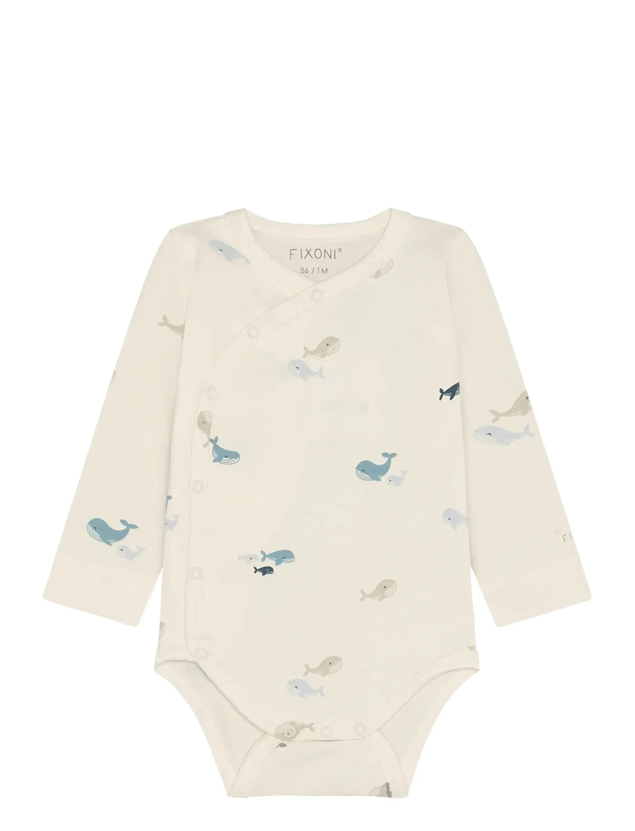 Fixoni Wrap Body Ls, 62, Cream, Bodys > Langærmede, Børn