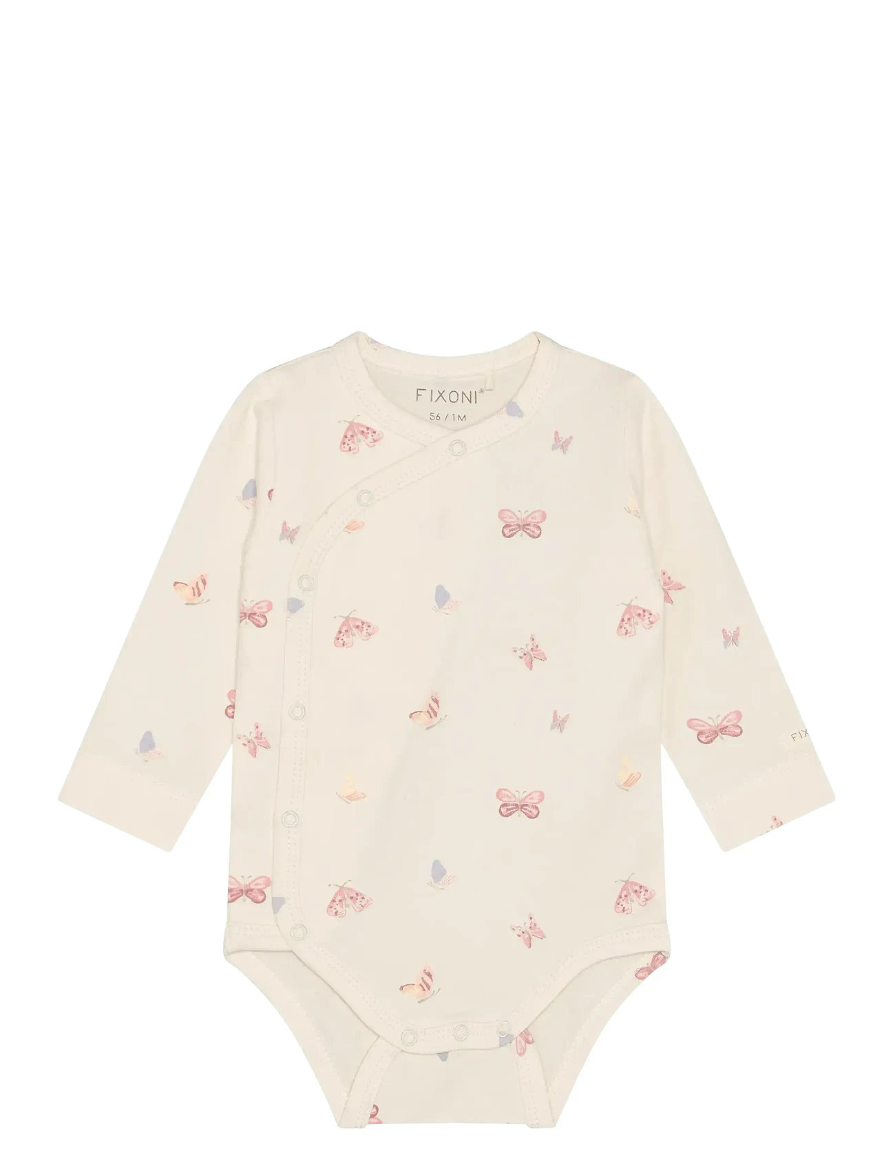Fixoni Wrap Body Ls, 62, Cream, Bodys > Langærmede, Børn