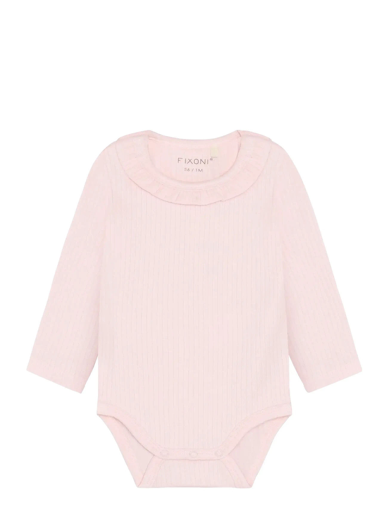 Fixoni Body Ls Rib, 92, Pink, Bodys > Langærmede, Børn