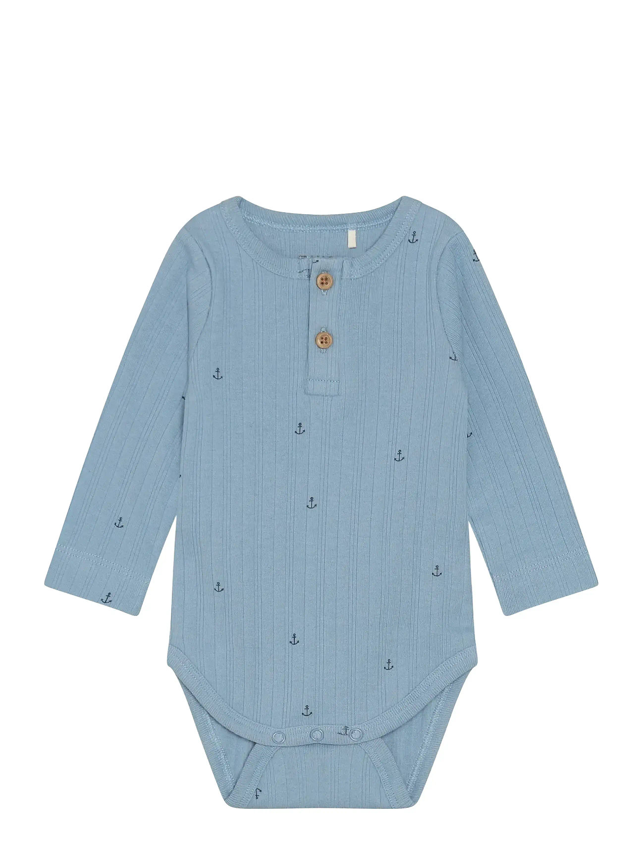 Fixoni Body Ls, 74, Blue, Bodys > Langærmede, Børn