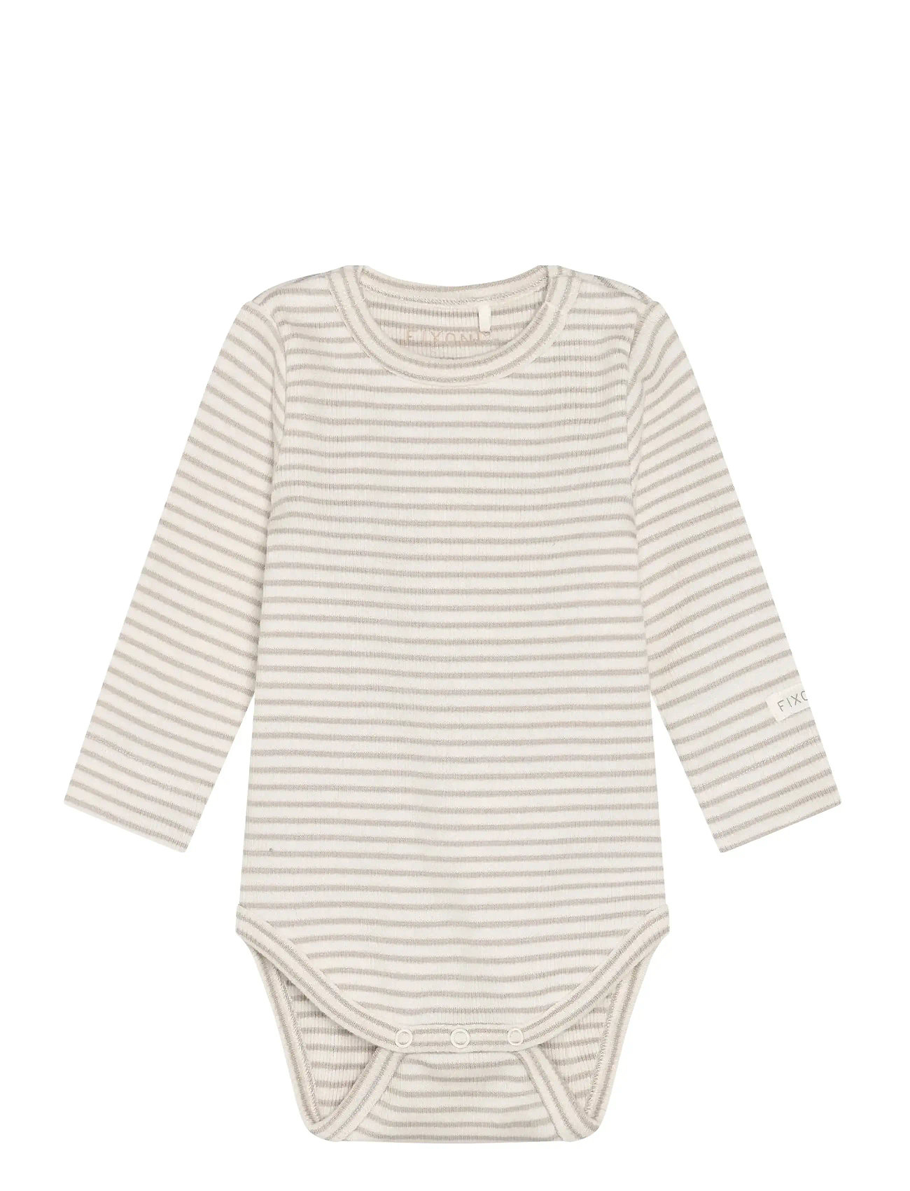 Fixoni Body Ls Rib, 62, Beige, Bodys > Langærmede, Børn