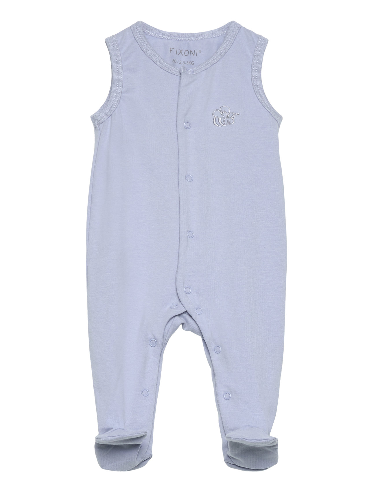 Romper W.feet - Solid Blue Fixoni