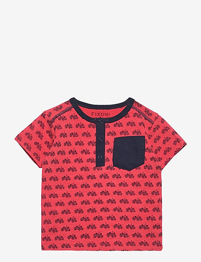 Into SS T-Shirt-Oekotex - t-shirt à manches courtes avec motif - cardinal
