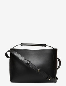 Hedda Mini Handbag Black Leather - shoulder bags - black