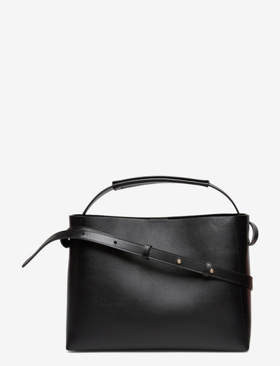 Hedda Grande Handbag Black Leather - sacs à main - black