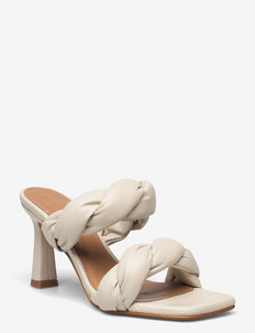 River  Leather - heeled sandals - creme