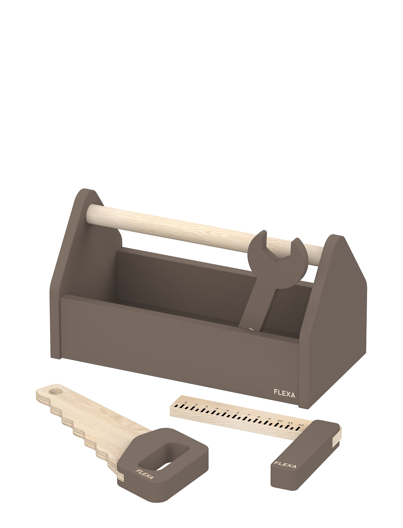 Værktøjskasse Toys Role Play Toy Tools Brown FLEXA