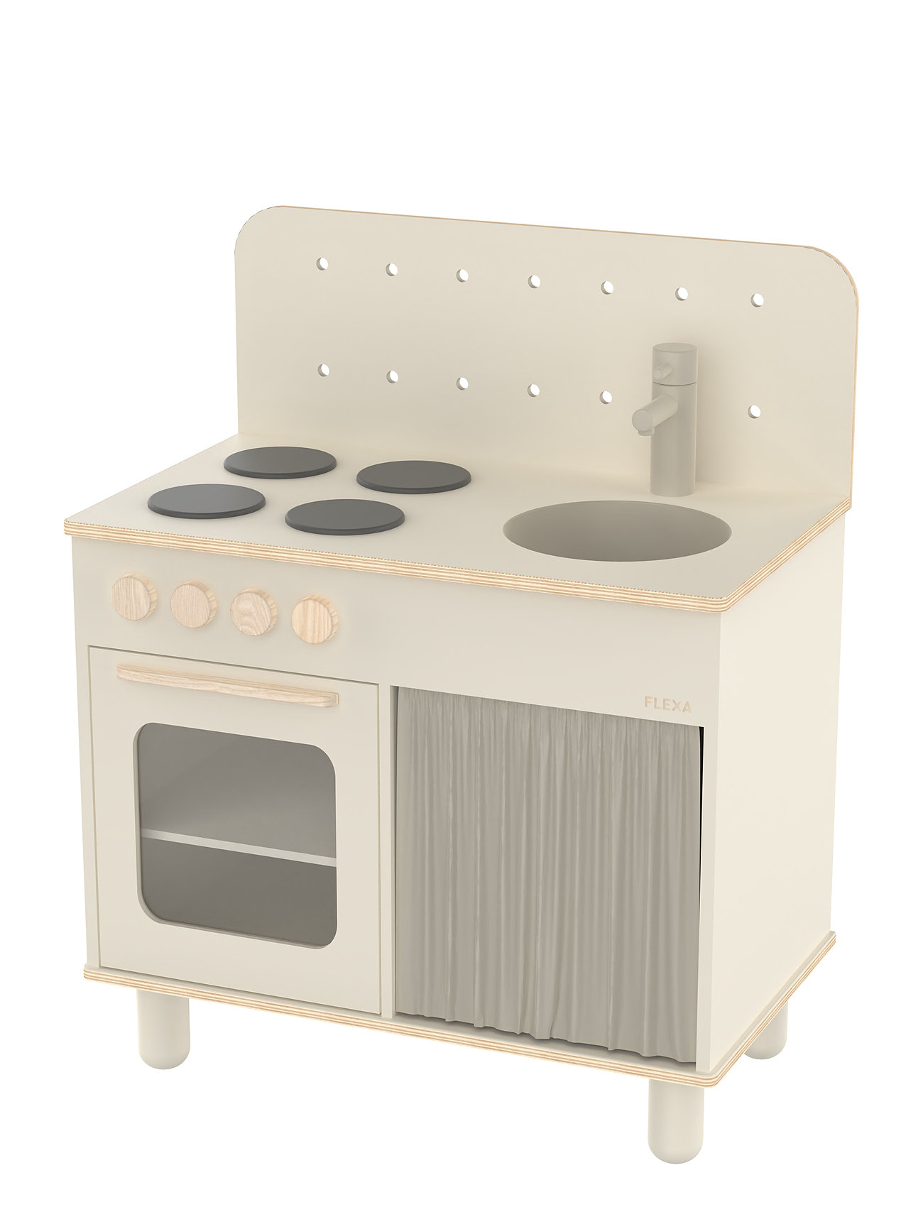 The Kitchen. Cream White Toys Toy Kitchen & Accessories Toy Kitchens Cream FLEXA