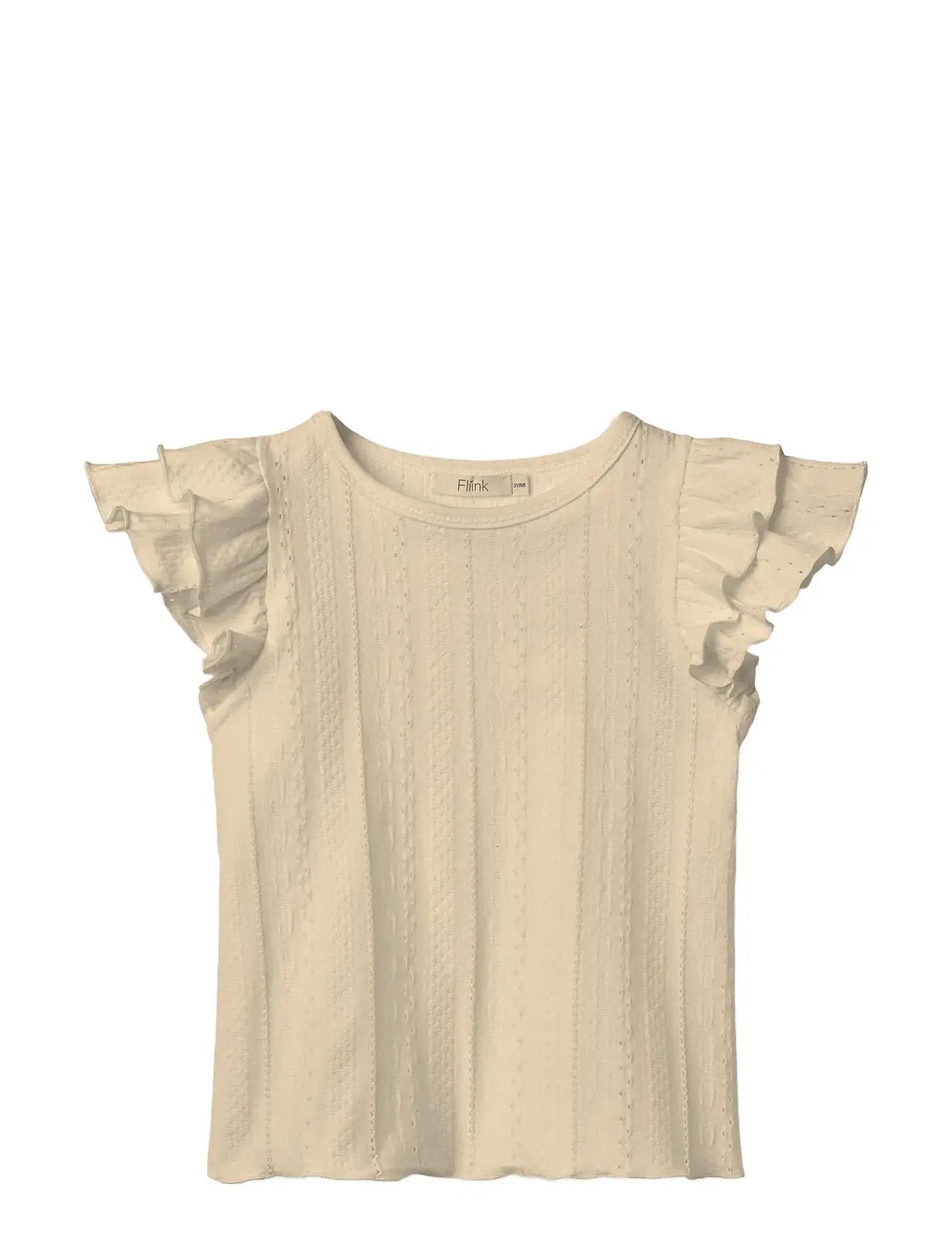 FLIINK Gabby Ss Bluse Cream - 116 - Kinder