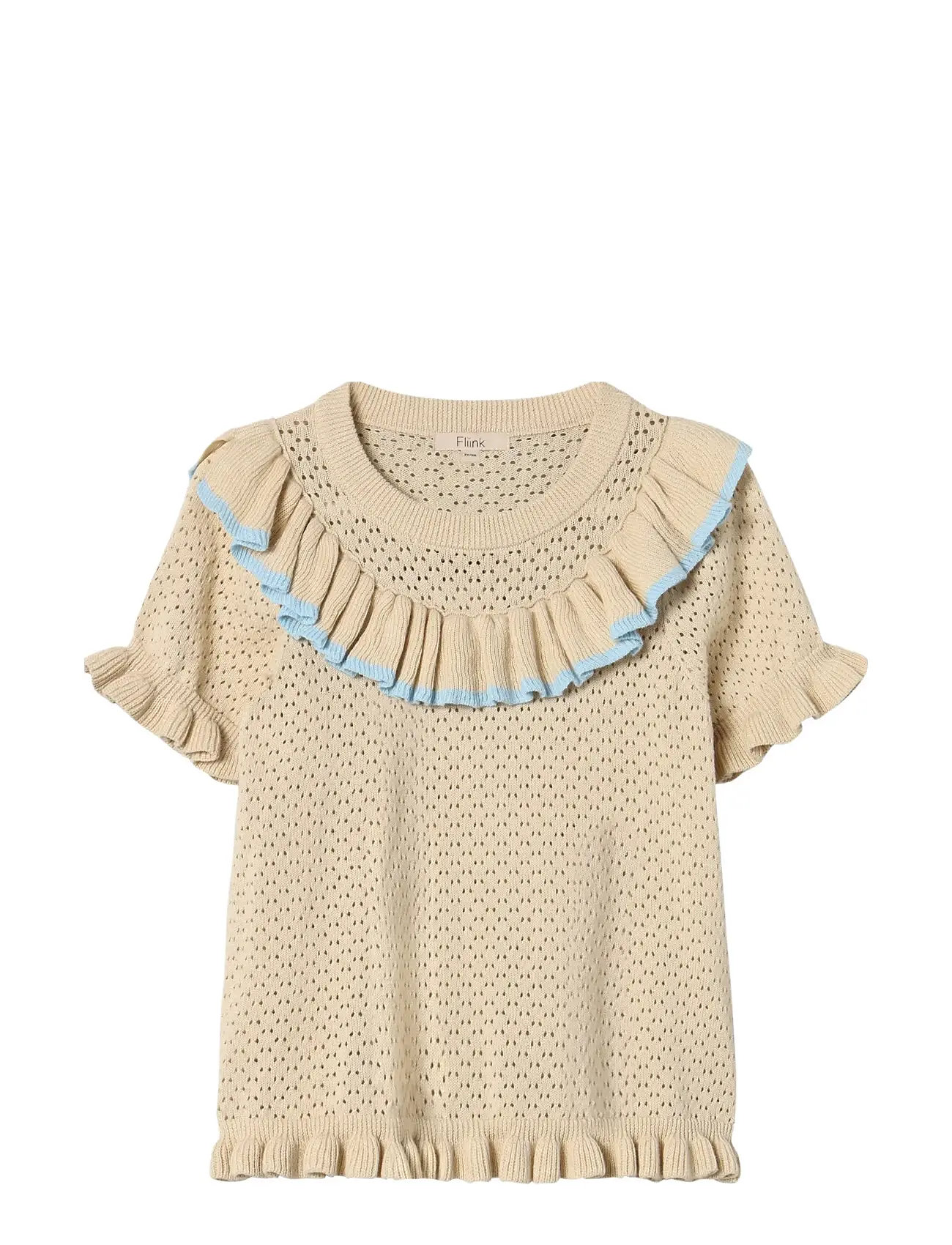 FLIINK Emmy Ss Bluse Beige - 104 - Kinder