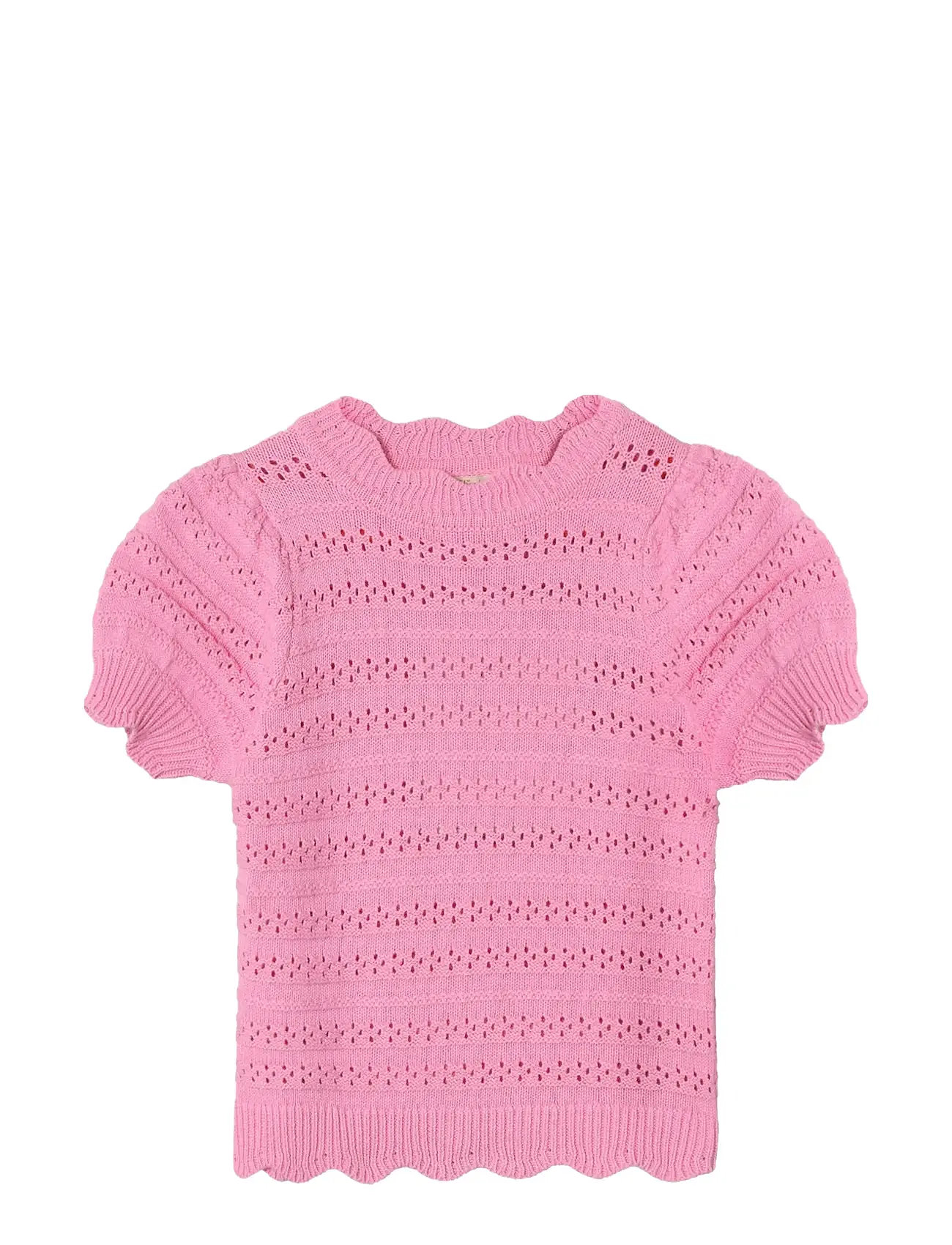Fliink Magic Ss Puff Blouse, 92, Pink, Strik > Pullovere, Børn