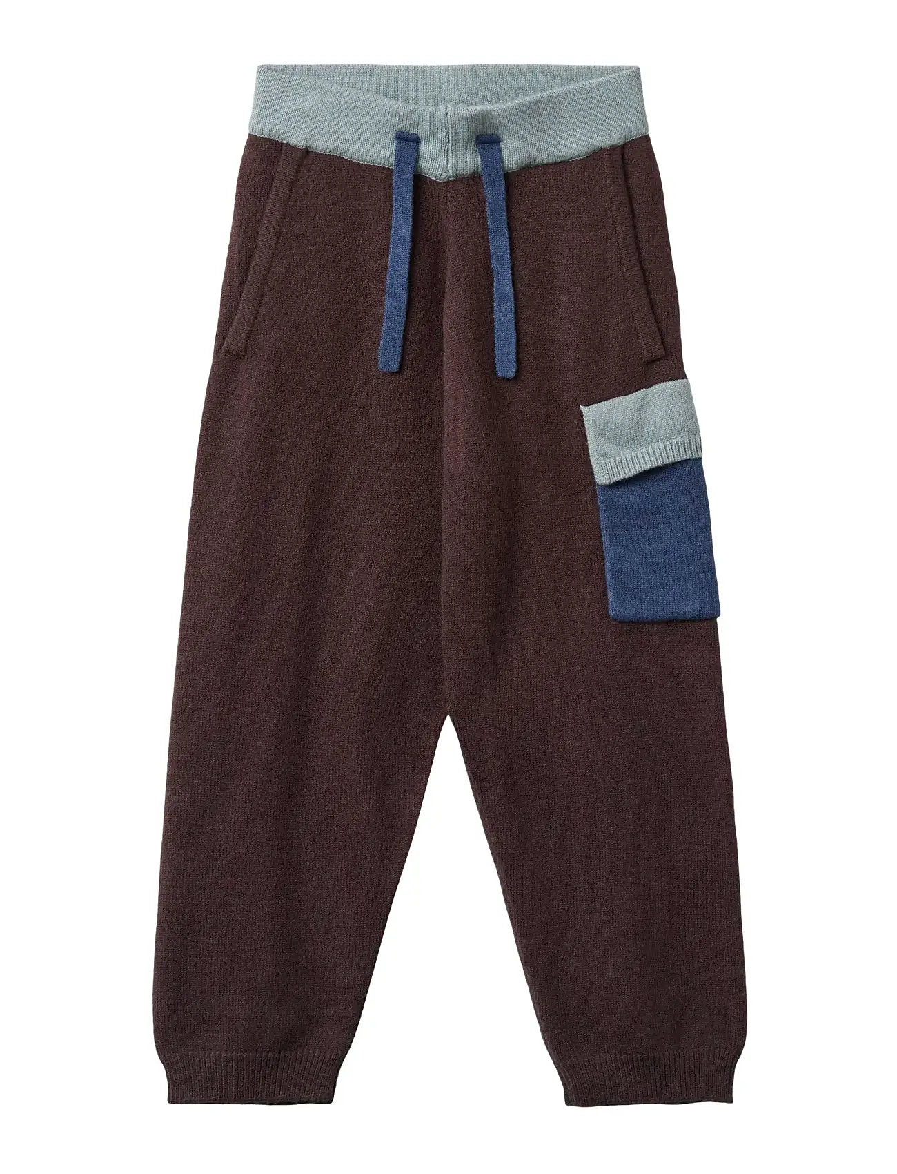 Fliink Alon Contrast Pant, 7 Y, Brown, Underdele > Cargo Pants, Børn